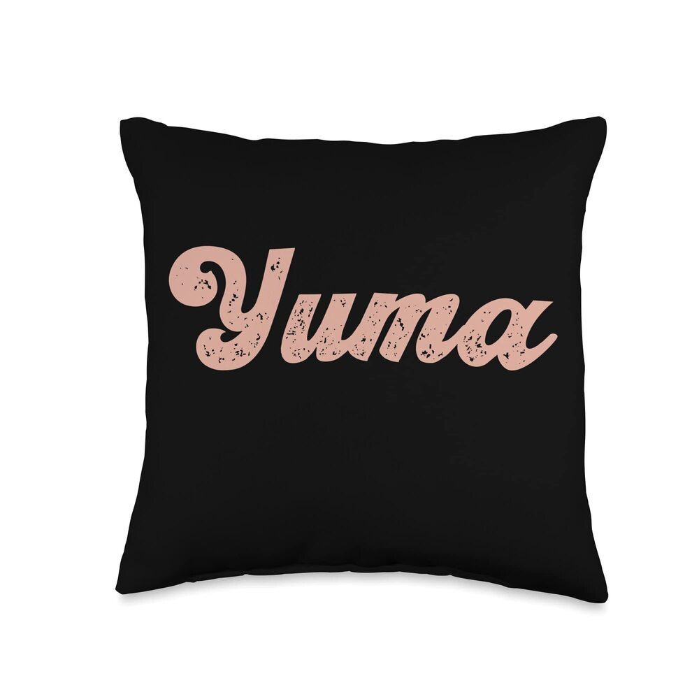 9192 Vintage Yuma Arizona Home State Souvenir Retro Throw Pillow